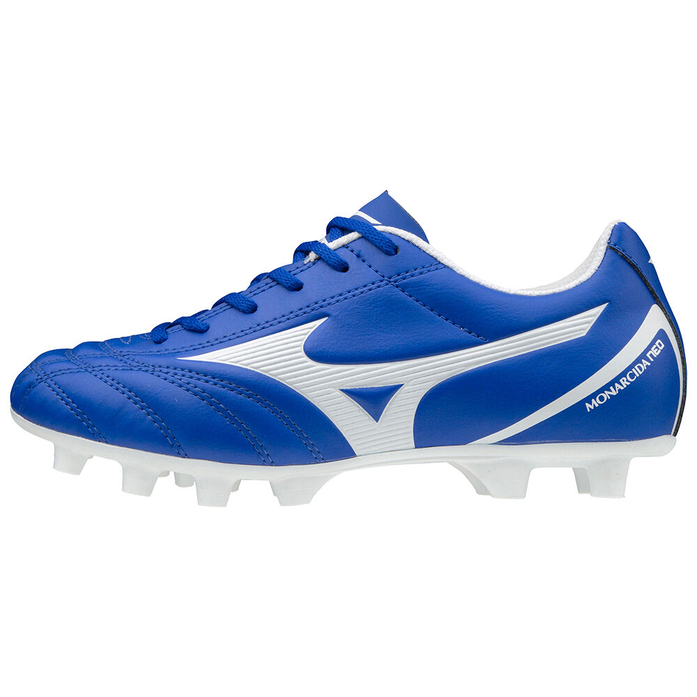 Mizuno Men's Monarcida Neo Select Soccer Cleats Blue/White (P1GB202501-GAK)